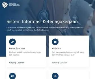 Kemnaker.go.id(Kementerian Ketenagakerjaan RI) Screenshot