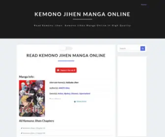Kemono-Jihen.com(Read Read Kemono Jihen Manga Online / Read Kemono Jihen Manga Online) Screenshot