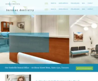 KempandborovaCDentistry.com(Yorkville dentist dr. borovac) Screenshot