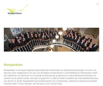 Kempenkoor.nl(Kempenkoor is een groot regionaal gemengd koor dat bestaat uit ambitieuze koorzangers en dat in de loop der jaren uitgegroeid is tot een van de betere amateurkoren in Zuid) Screenshot