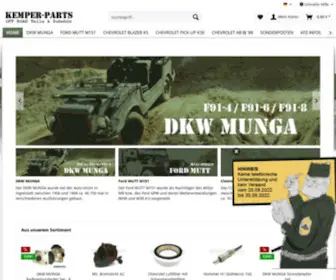 Kemper-Parts.com(Ersatzteile für DKW MUNGA / Ford Mutt (M151) / Chevrolet Blazer K5 (M1008)) Screenshot