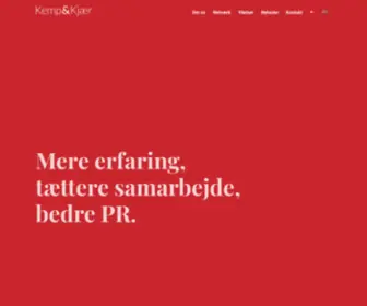 Kempkjaer.dk(Kemp & Kjær) Screenshot