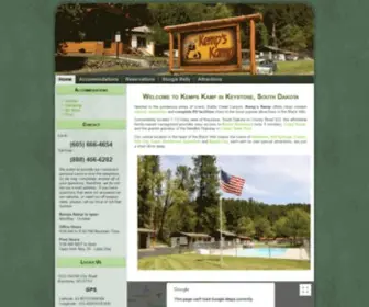 Kempskamp.com(Black Hills Vacation) Screenshot