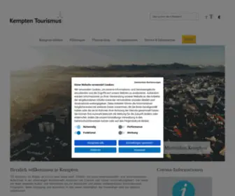 Kempten-Tourismus.de(Kempten Tourismus) Screenshot