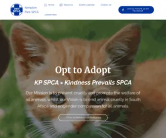 Kemptonspca.co.za(KP-SPCA = Kempton Park. Our Mission) Screenshot