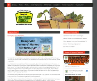 Kemptvillefarmersmarket.ca(Know your farmer) Screenshot