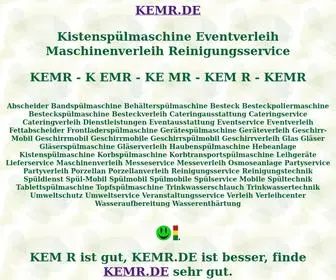 Kemr.de(Kistenspülmaschine) Screenshot