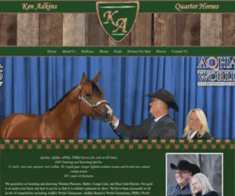 Kenadkinsquarterhorses.com(Ken Adkins Quarter Horses) Screenshot