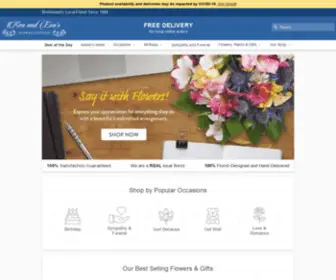 Kenandevasflowercottage.com(Brentwood NY Florist) Screenshot