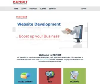 Kenbitsoftware.com(A Software and Website Development Company) Screenshot