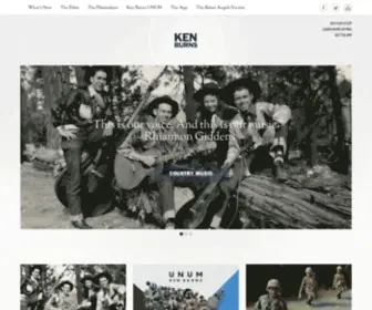 Kenburns.com(Ken Burns) Screenshot