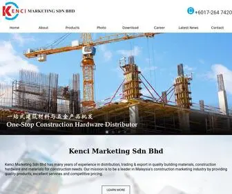 Kenci.com.my(Building Materials Supplier Selangor) Screenshot