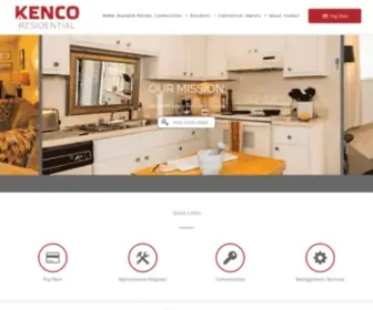 Kencoapartments.com(KENCO Residential) Screenshot