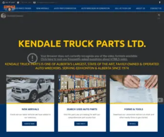 Kendaletruckparts.ca(Kendale Truck Parts) Screenshot