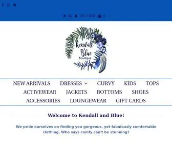 Kendallandblue.com(We are a women&#039;s clothing boutique) Screenshot