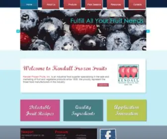 Kendallfruit.com(Kendall Frozen Fruits) Screenshot