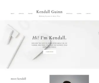 Kendallguinn.com(Marketing Executive in Austin) Screenshot