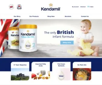 Kendamil.com(Kendamil Baby Milk has been awarded the Best Organic Baby Milk in the world and) Screenshot