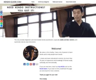 Kendo-Guide.com(Detailed online kendo guide and instruction) Screenshot