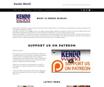 Kendo-World.com(Kendo World is devoted to Japanese budo (martial arts)) Screenshot