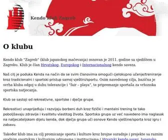 Kendoklubzagreb.hr(Kendo klub Zagreb) Screenshot