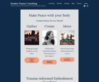 Kendra-Tanner.com(Coaching & Consulting for Creative Soulful Leaders) Screenshot