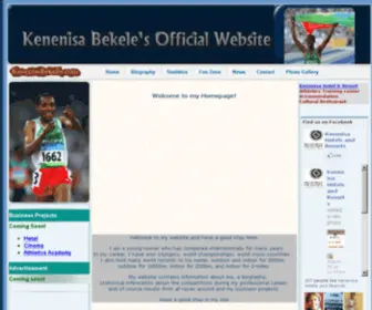 Kenenisabekelle.com(Kenenisa Bekele's Official Website) Screenshot