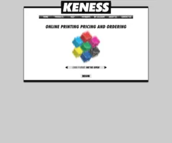 Keness.com(Print shop) Screenshot