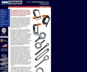 Kenforging.com(Manufacturer of Drop Forged Shoulder Eyebolts) Screenshot