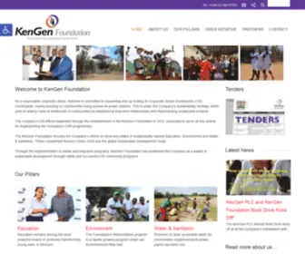 Kengenfoundation.co.ke(KenGen Foundation) Screenshot