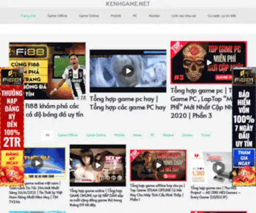Kenhgame.net(The Leading Kenh Game Site on the Net) Screenshot