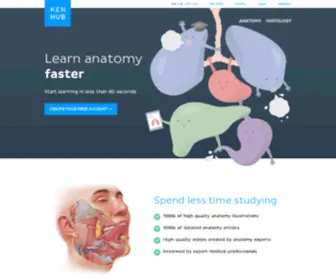 Kenhub.com(Learn anatomy online) Screenshot