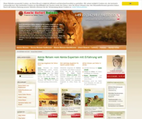 Kenia-Safari-Reisen.de(Kenia Safaris und Safari) Screenshot