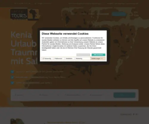 Keniareisen.de(Entdeckungsreise in Kenia) Screenshot