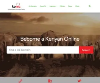Kenic.or.ke(The Kenya Network Information Centre) Screenshot