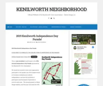 Kenilworthneighborhood.com(Kenilworth Civic Association) Screenshot