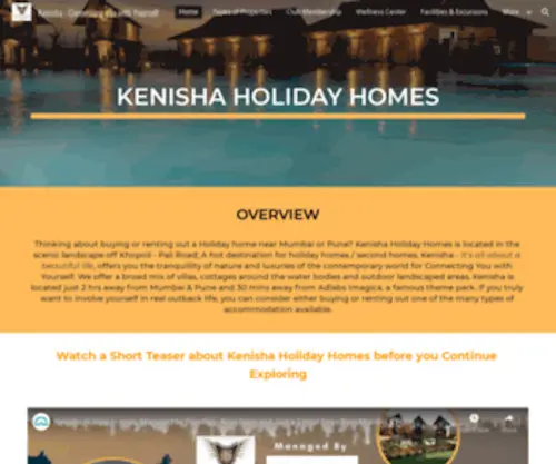 Kenishaholiday.com(Connecting you with Yourself) Screenshot