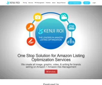 Kenjiroi.com(Full service listing creation & Amazon PPC Management agency) Screenshot