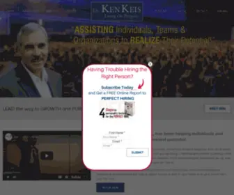 Kenkeis.com(Ken Keis Living on Purpose) Screenshot