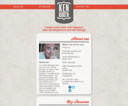 Kenkorth.com(Ken Korth) Screenshot