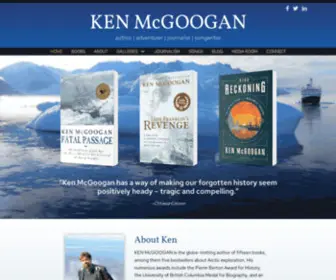 KenmcGoogan.com(Author & Adventurer) Screenshot