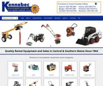 Kennebecrental.com(Kennebec Equipment Rental) Screenshot