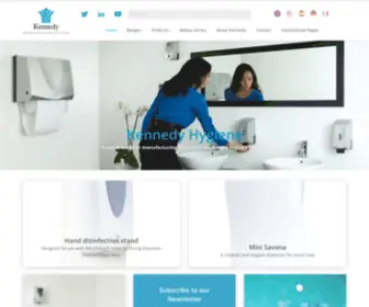 Kennedy-Hygiene.co.uk(A world leader in the manufacture of integrated washroom hygiene systems) Screenshot