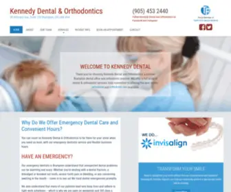 Kennedydentalandorthodontics.com(Brampton Dentists) Screenshot