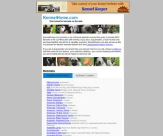 Kennelhome.com(Your home for kennels on the web) Screenshot