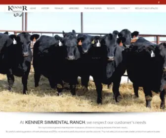 Kennersimmental.com(Kenner Simmental Ranch) Screenshot