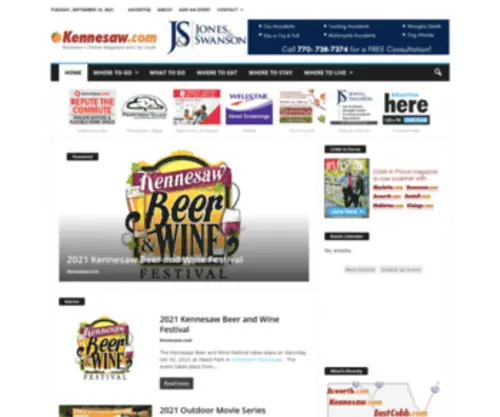 Kennesaw.net(Kennesaw's Online Magazine and City Guide) Screenshot