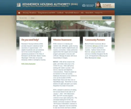 Kennewickha.org(Kennewick Housing Authority) Screenshot