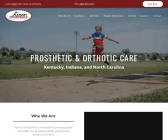 Kenneyorthopedics.com(Orthotics and Prosthetics for amputees and artificial limbs at Kenney Orthopedics near Lexington and Louisville) Screenshot