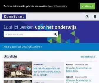 Kennisnet.nl(Laat ict werken voor het onderwijs) Screenshot